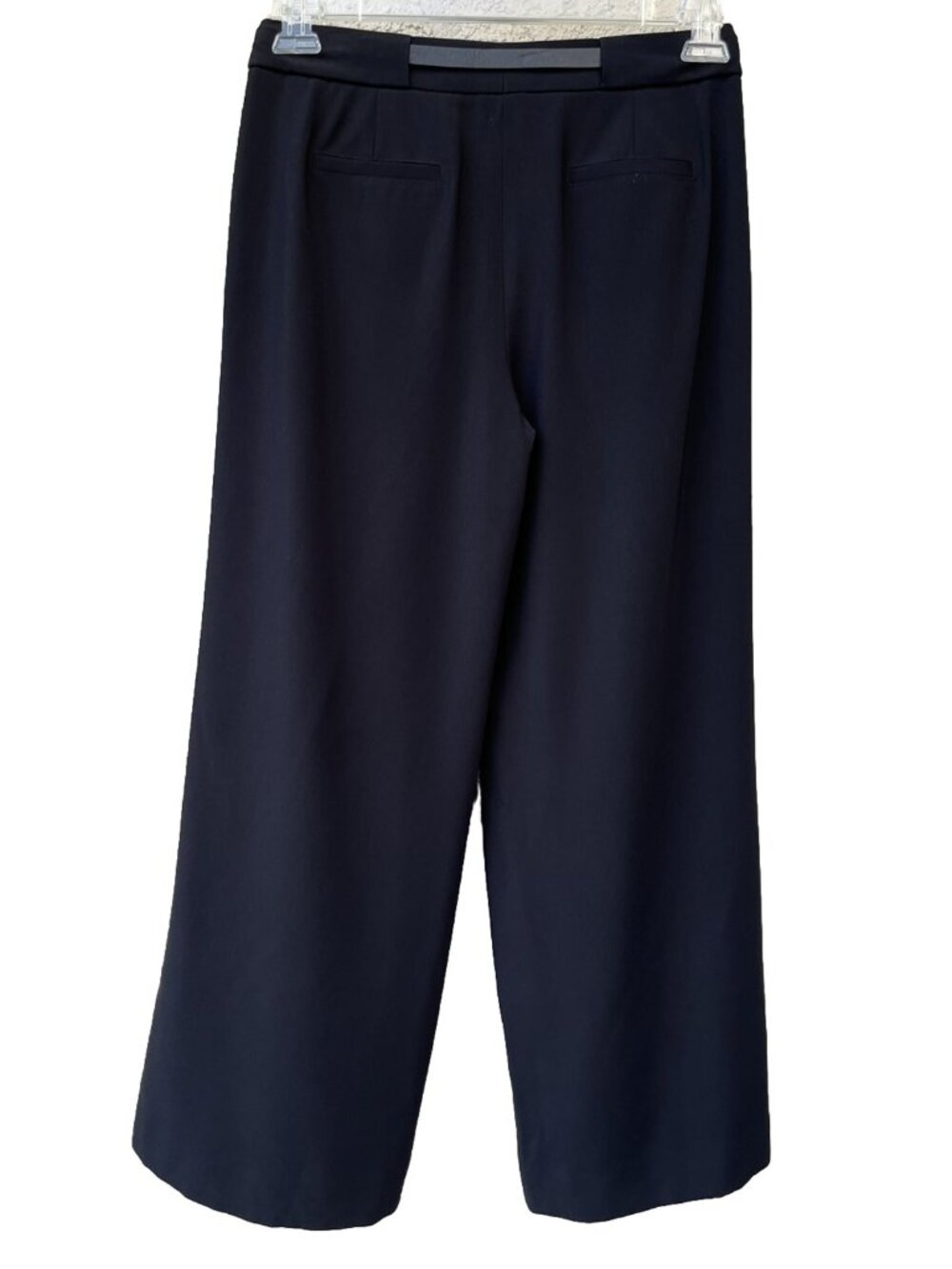 Nordstrom Collection Women's Black Pleated Cropped Wide Leg Pants Size 2 - Picture 2 of 8